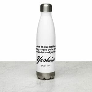 Botella de agua de acero inoxidable Juan 4:14