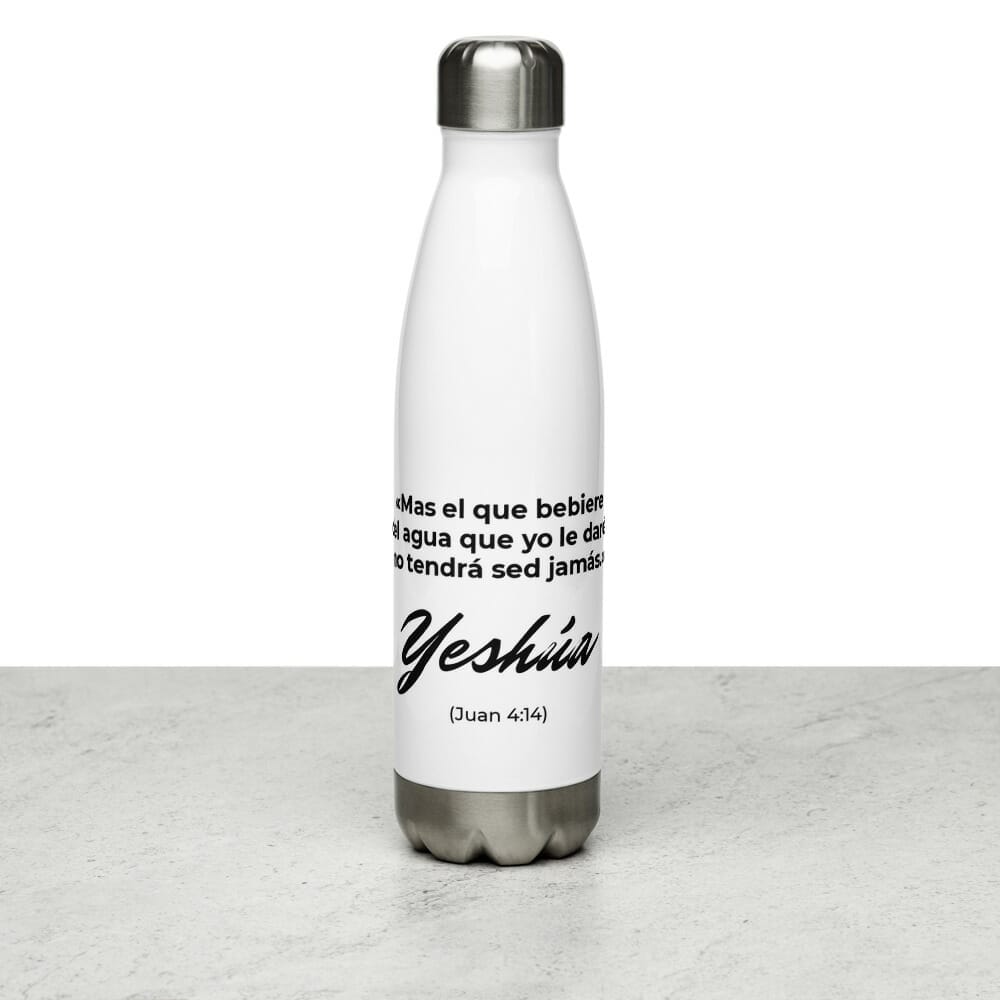 Botella de agua de acero inoxidable Juan 4:14