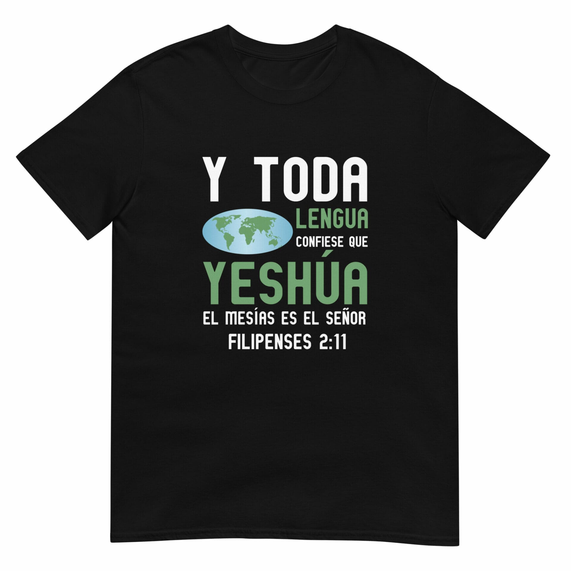 Camiseta de manga corta unisex «Yeshúa el Mesías es el Señor» - Imagen 20