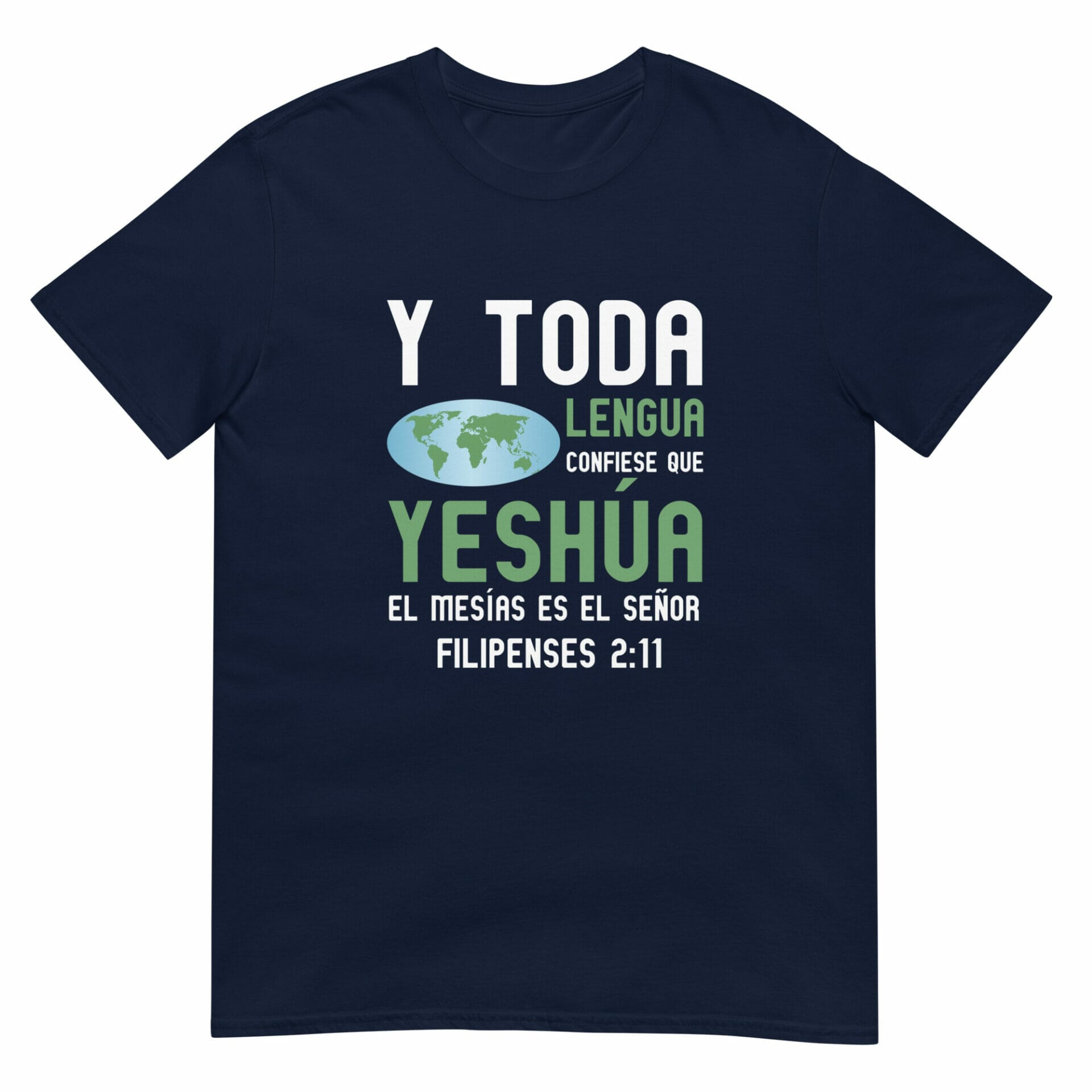 Camiseta de manga corta unisex «Yeshúa el Mesías es el Señor» - Imagen 21