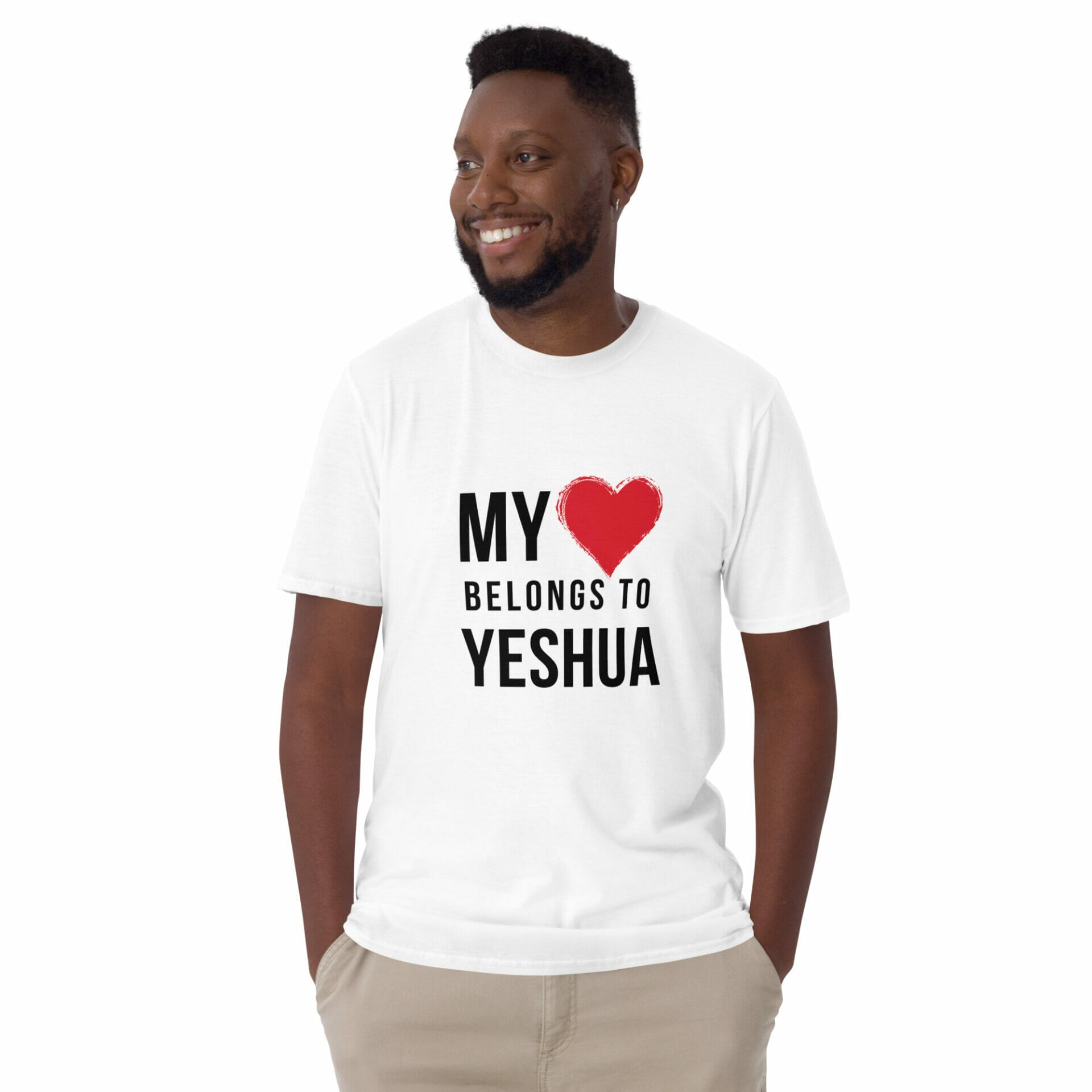 My Heart Belongs to Yeshua Short-Sleeve Unisex T-Shirt - Imagen 3